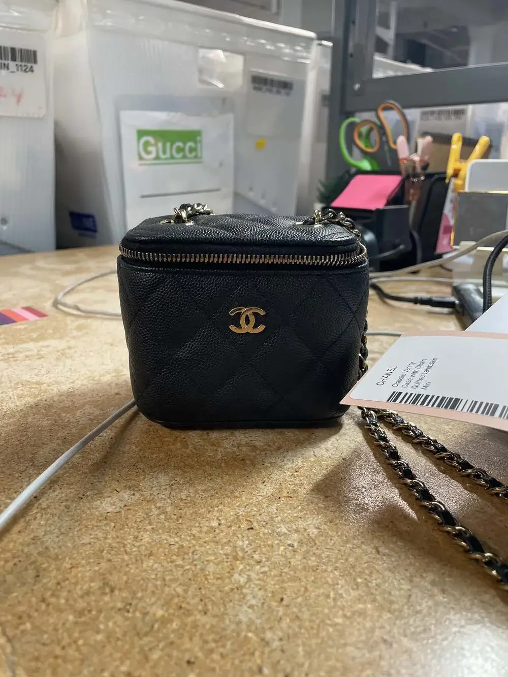Chanel Classic Vanity Case With Chain #299296C27B
